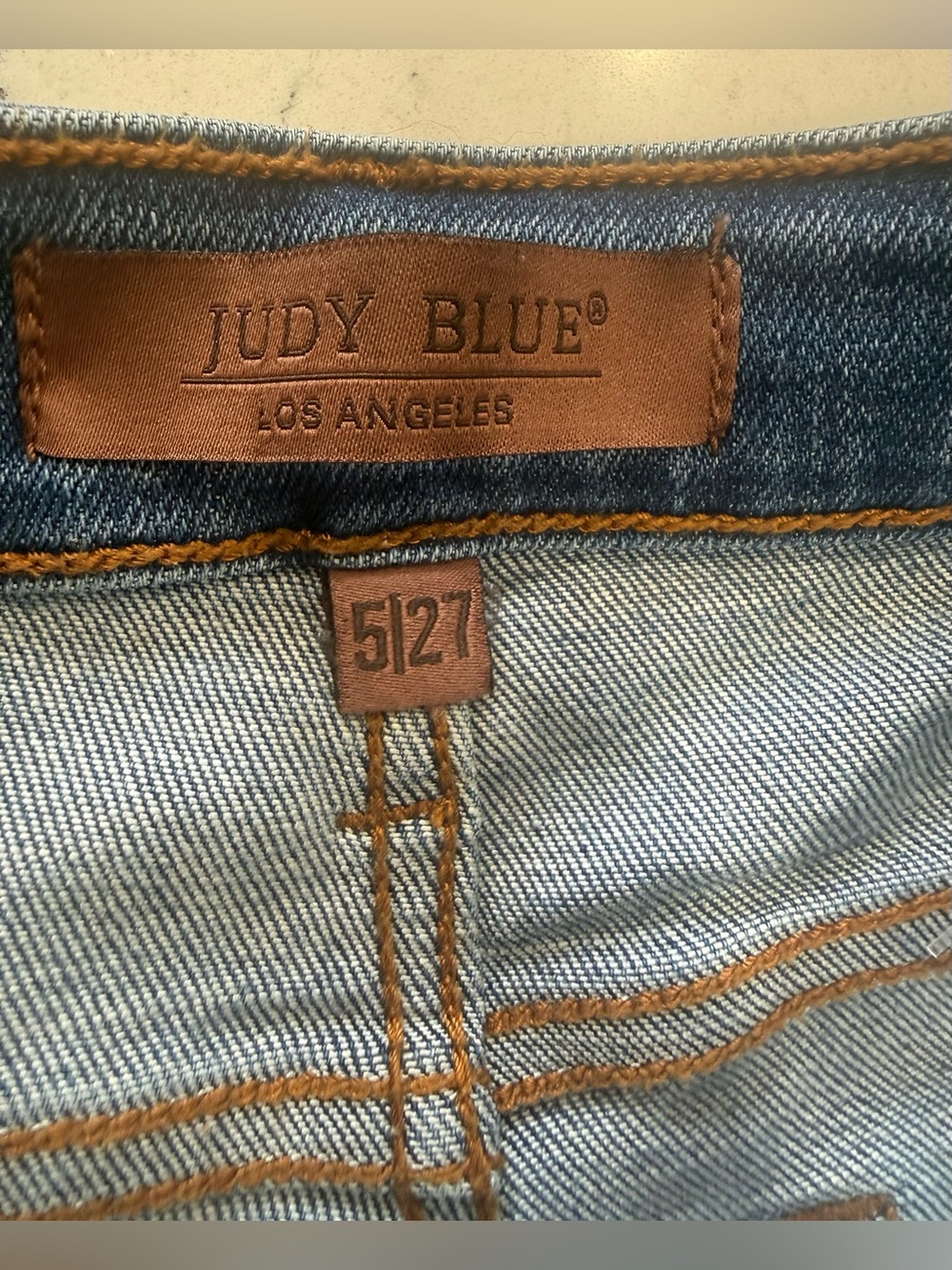 Judy Blue Retro Wide Leg Jeans – Stretch Medium Wash Blue Denim Women’s 5/27 - Picture 6 of 8